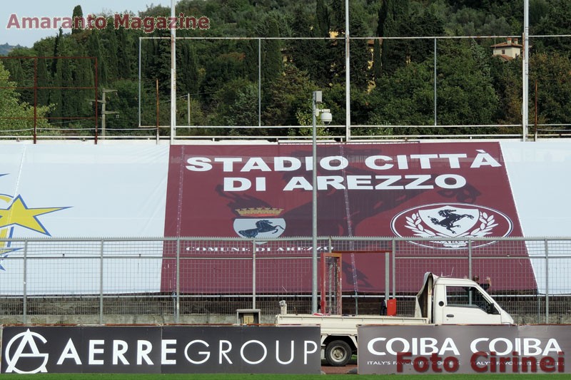 lo stadio in concessione all'Us Arezzo fino al 2022